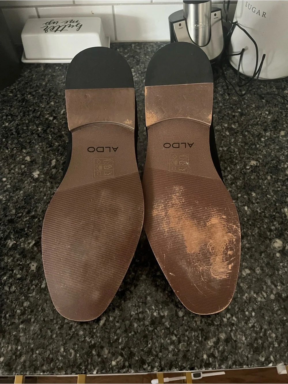 Aldo Black Suede Chelsea Boots